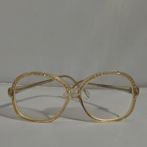 Gold Crystal-Embellished Women's Fashion Eyewear